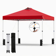 10 x 10 Feet Outdoor Commercial Pop up Canopy Tent-Red