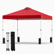 10 x 10 Feet Outdoor Commercial Pop up Canopy Tent-Red