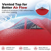 10 x 10 Feet Outdoor Commercial Pop up Canopy Tent-Red