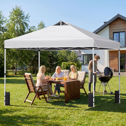 10 x 10 Feet Outdoor Commercial Pop up Canopy Tent-White