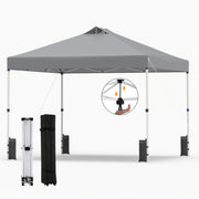 10 x 10 Feet Outdoor Commercial Pop up Canopy Tent-Gray