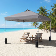 10 x 10 Feet Outdoor Commercial Pop up Canopy Tent-Gray