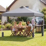 10 x 10 Feet Outdoor Commercial Pop up Canopy Tent-Gray