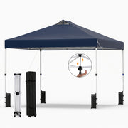 10 x 10 Feet Outdoor Commercial Pop up Canopy Tent-Blue