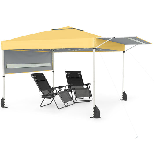 10 x 17 Feet Pop Up Canopy Tent with Dual Adjustable Awnings