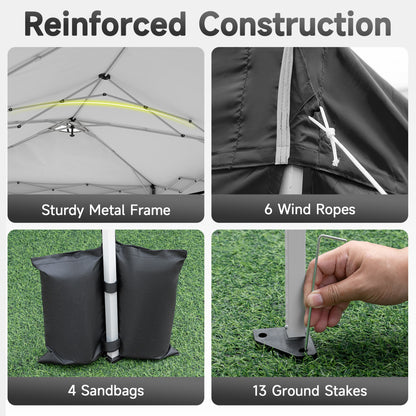 Pop Up Canopy Tent 10x20 FT with 6 Sidewalls
