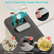 25LBS Vertical Rice Dispenser With Dustproof Lid