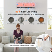 11500 BTU 115V Mini Split Air Conditioner and Heater Pump System Wifi Enabled