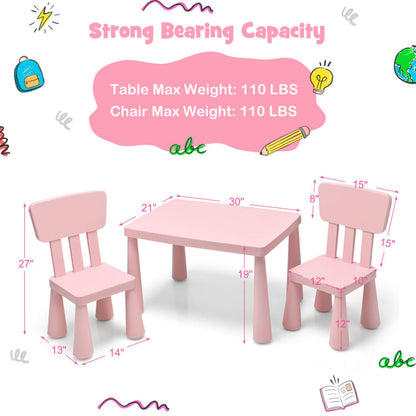 2-in-1 Kids Furniture Set: Twin Bed Frame & 3-Piece Activity Play Table and Chair Set