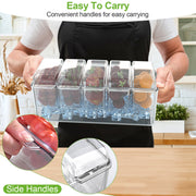 Ice Chilled Condiment Caddy Serving Tray