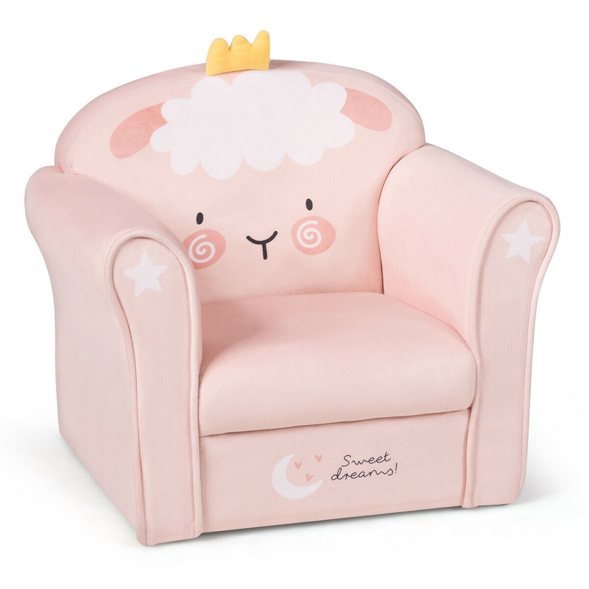 Kids Lamb Sofa Children Armrest Couch - Default