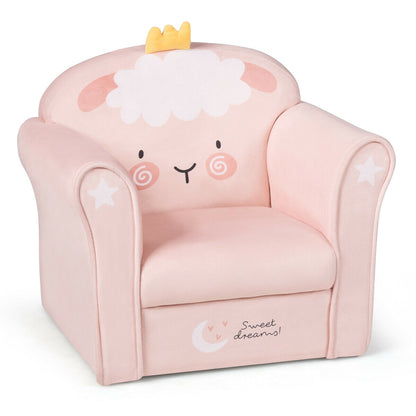 Kids Lamb Sofa Children Armrest Couch - Default