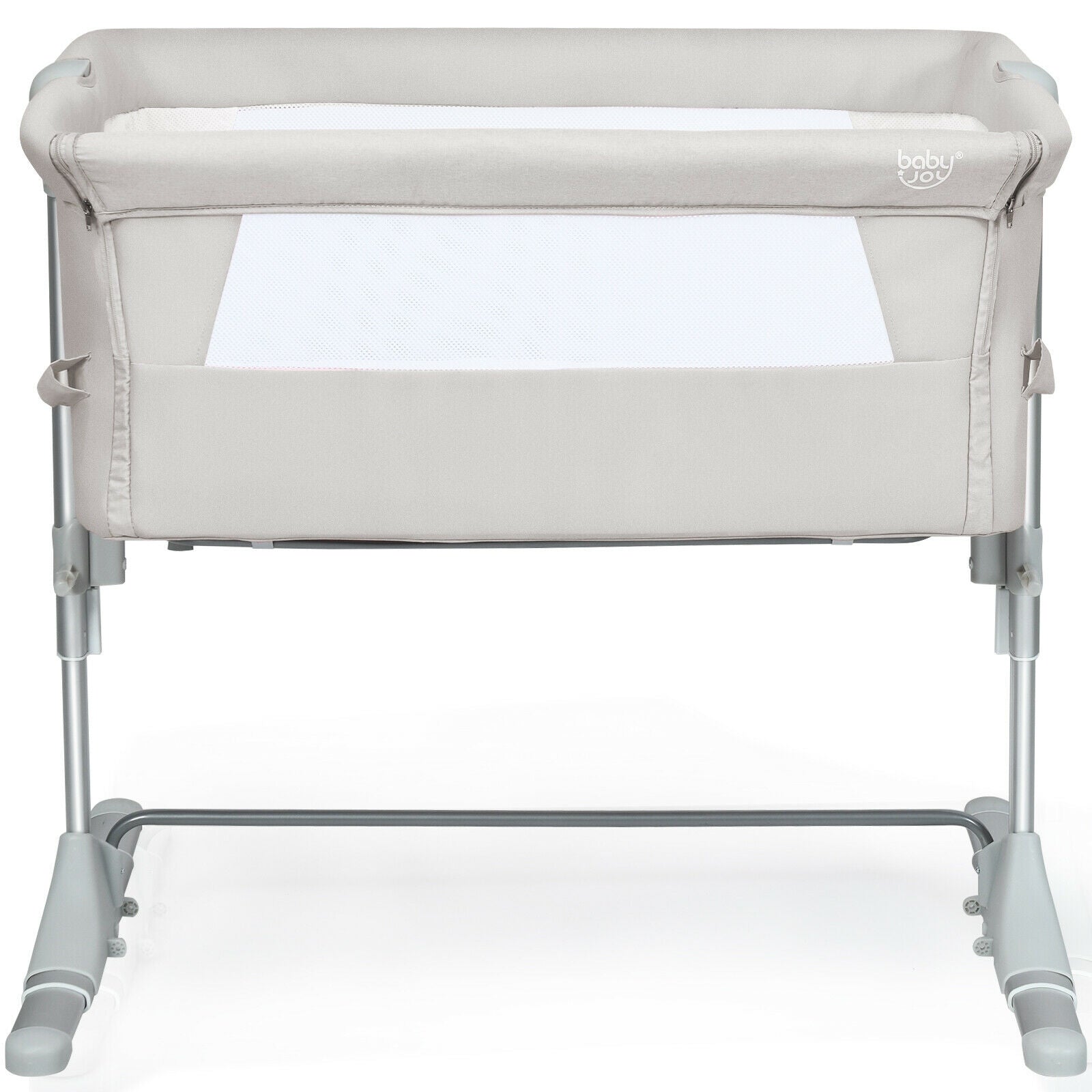 Travel Portable Baby Bed Side Sleeper Bassinet Crib with Carrying Bag-Blue - Beige