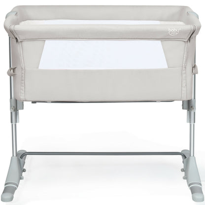 Travel Portable Baby Bed Side Sleeper Bassinet Crib with Carrying Bag-Blue - Beige