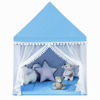 Kids Play Tent Large Playhouse Children Play Castle Fairy Tent Gift with Mat