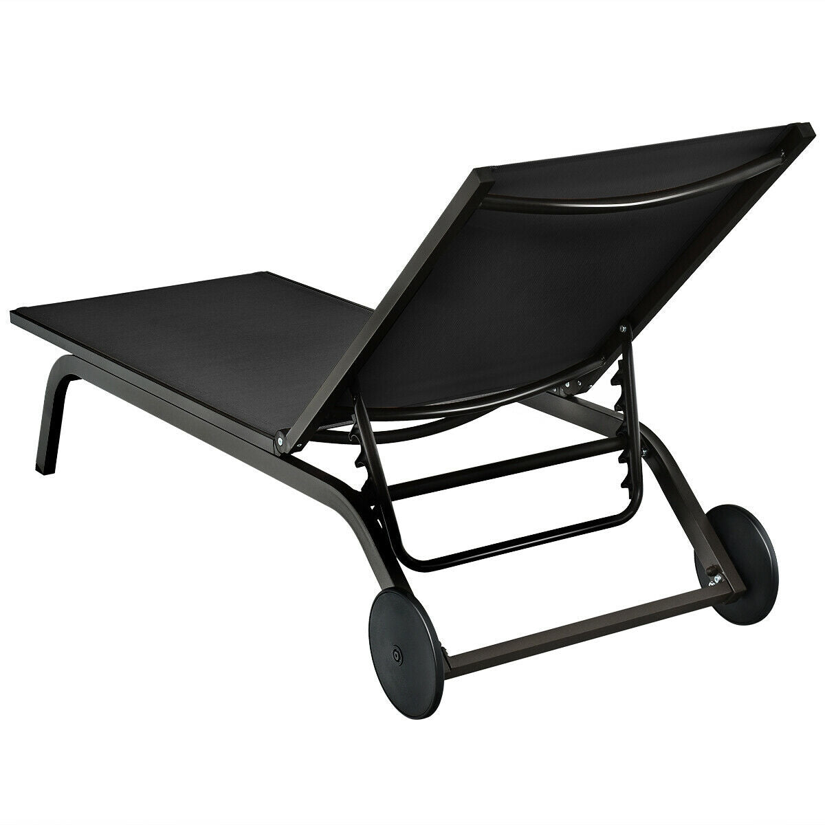 Aluminum Fabric Outdoor Patio Lounge Chair with Adjustable Reclining