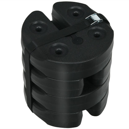 Set of 4 Canopy Weights 20lbs Weight Plate Kit with No-Pinch Design