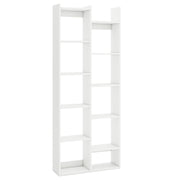 11-Tier Modern Book Organizer Bookcase with Anti-Tipping Kits-White