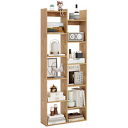 11-Tier Modern Book Organizer Bookcase with Anti-Tipping Kits-Natural