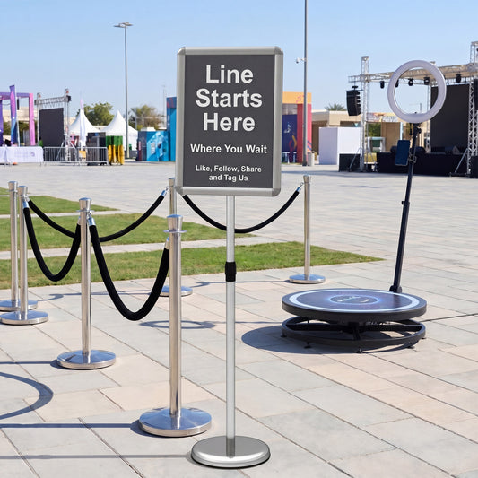 11x17 Adjustable Height Sign Holder Stand with Snap Frame