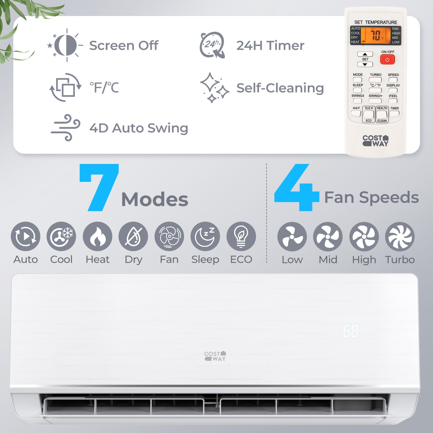 SEERXtreme Series ENERGY STAR Certified 12000 BTU 24 SEER2 115V Mini Split Heat Pump Heating at -15¬∞F