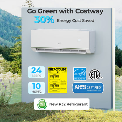 SEERXtreme Series ENERGY STAR Certified 12000 BTU 24 SEER2 115V Mini Split Heat Pump Heating at -15¬∞F
