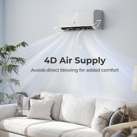 Airtural Series 12000 BTU 115V 22 SEER2 WiFi Enabled Mini Split Heat Pump