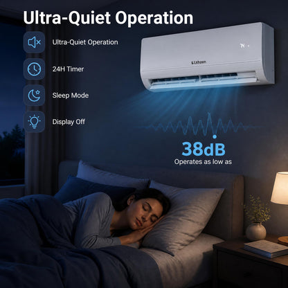 12000 BTU Mini Split Air Conditioner & Heater with WiFi