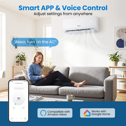 12000 BTU Mini Split Air Conditioner & Heater with WiFi