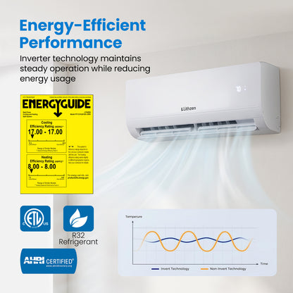 12000 BTU Mini Split Air Conditioner & Heater with WiFi