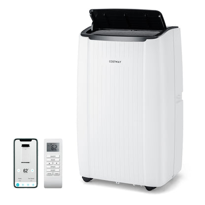 12000 BTU Portable Air Conditioner 4-in-1 Smart WiFi Enabled Home AC Unit with Heat