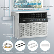 Dual BTU Window AC – 10k/12k with Remote