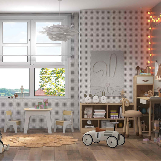 3-Piece Kid‚Äôs Room Bundle: Twin Size Wooden House Bed + Kid's Table and Chairs Set + Kids 2-Shelf Bookcase