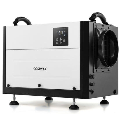 124 Pint Crawl Space Dehumidifier with 3 Modes and 24H Timer-White