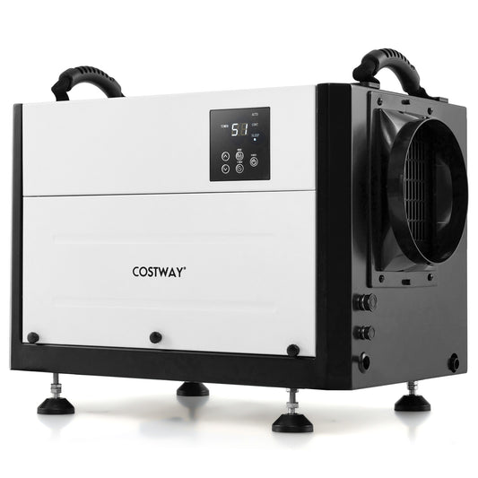 124 Pint Crawl Space Dehumidifier with 3 Modes and 24H Timer-White