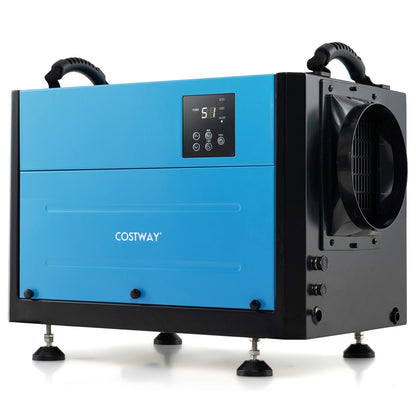 124 Pint Crawl Space Dehumidifier with 3 Modes and 24H Timer-Blue
