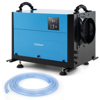 124 Pint Crawl Space Dehumidifier with 3 Modes and 24H Timer-Blue
