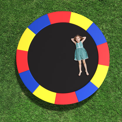 8-16 FT Trampoline Pad Replacement Safety Pad with Fixing Straps (Multicolor)-14 ft