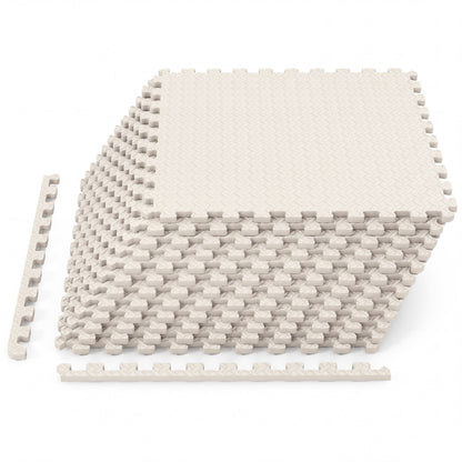 Puzzle Exercise Floor Mats 1/2 Inch Thick - 12 Tiles