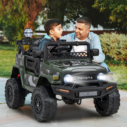 12V 7Ah Licensed Toyota FJ Cruiser Electric Car with Remote Control-Camo