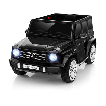 12V Battery Powered Mercedes-Benz G500 Kids Ride-on Car-Black - Black