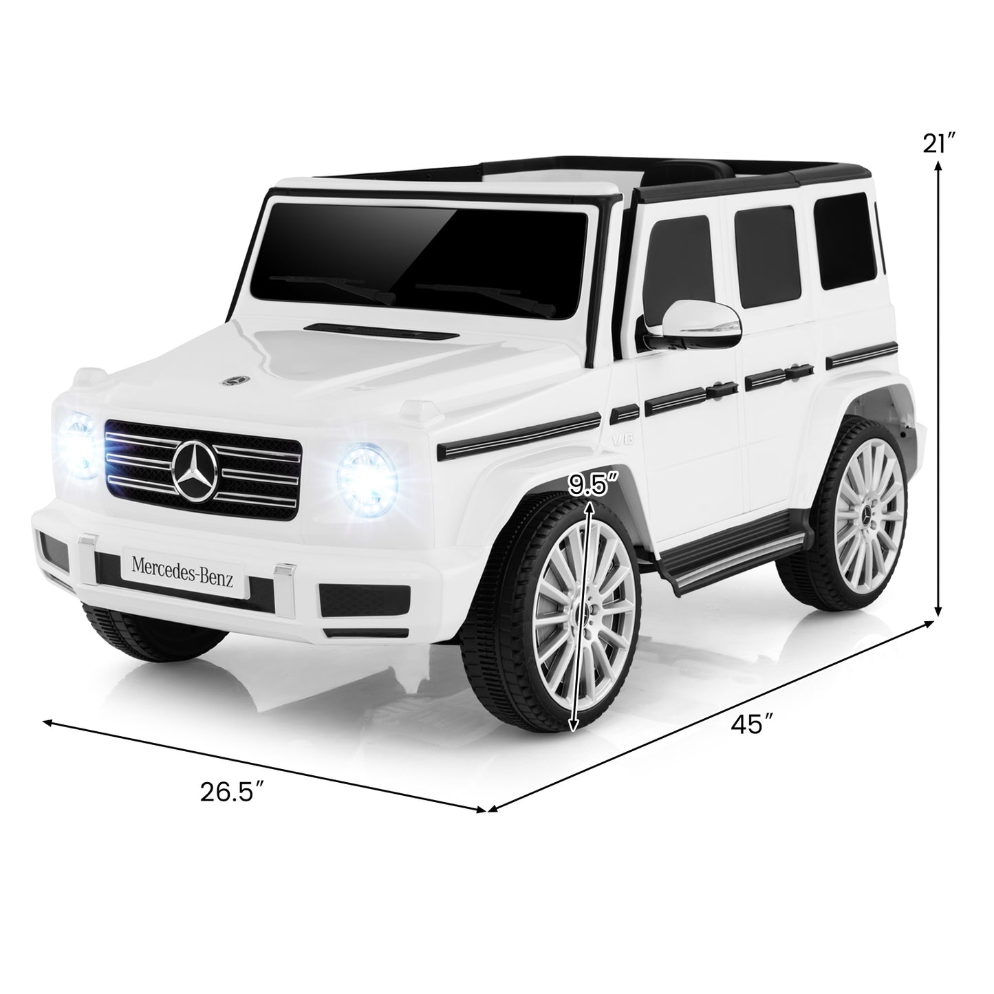 12V Battery Powered Mercedes-Benz G500 Kids Ride-on Car