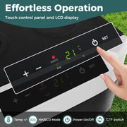 12V Car Refrigerator 32QT with Touch Panel and Removable Divider-M