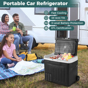 12V Car Refrigerator 42QT with Touch Panel and Removable Divider-L