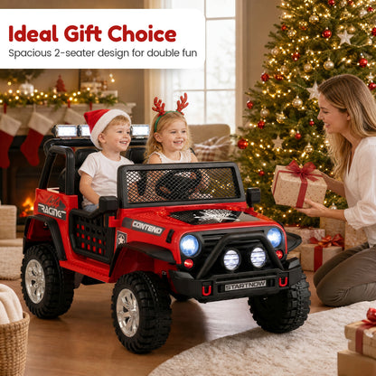 12V Electric Kids Ride On Car 2-Seater with Remote Control