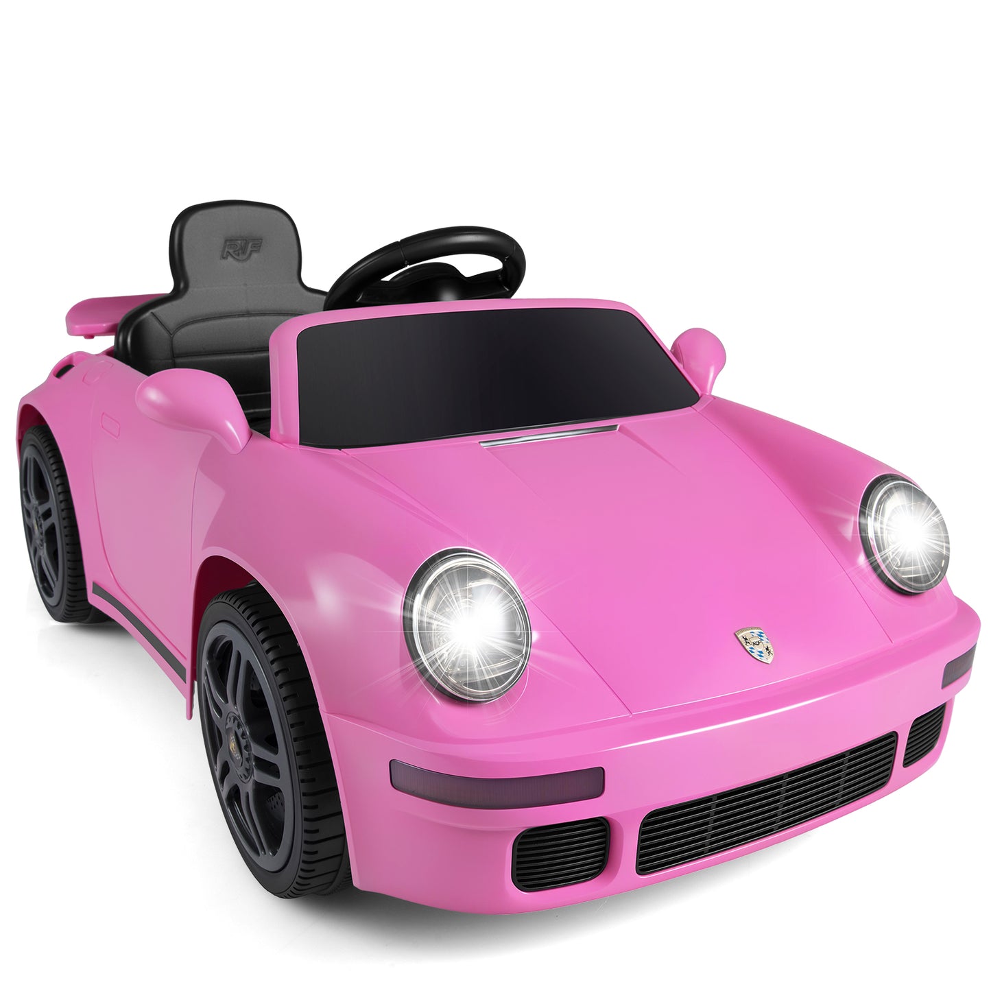12V Electric Ride On Car Licensed RUF¬†CTR with Remote Control and Music-Pink