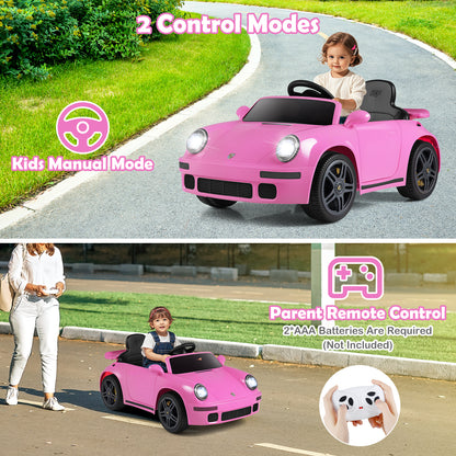 12V Electric Ride On Car Licensed RUF¬†CTR with Remote Control and Music-Pink