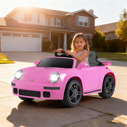 12V Electric Ride On Car Licensed RUF¬†CTR with Remote Control and Music-Pink