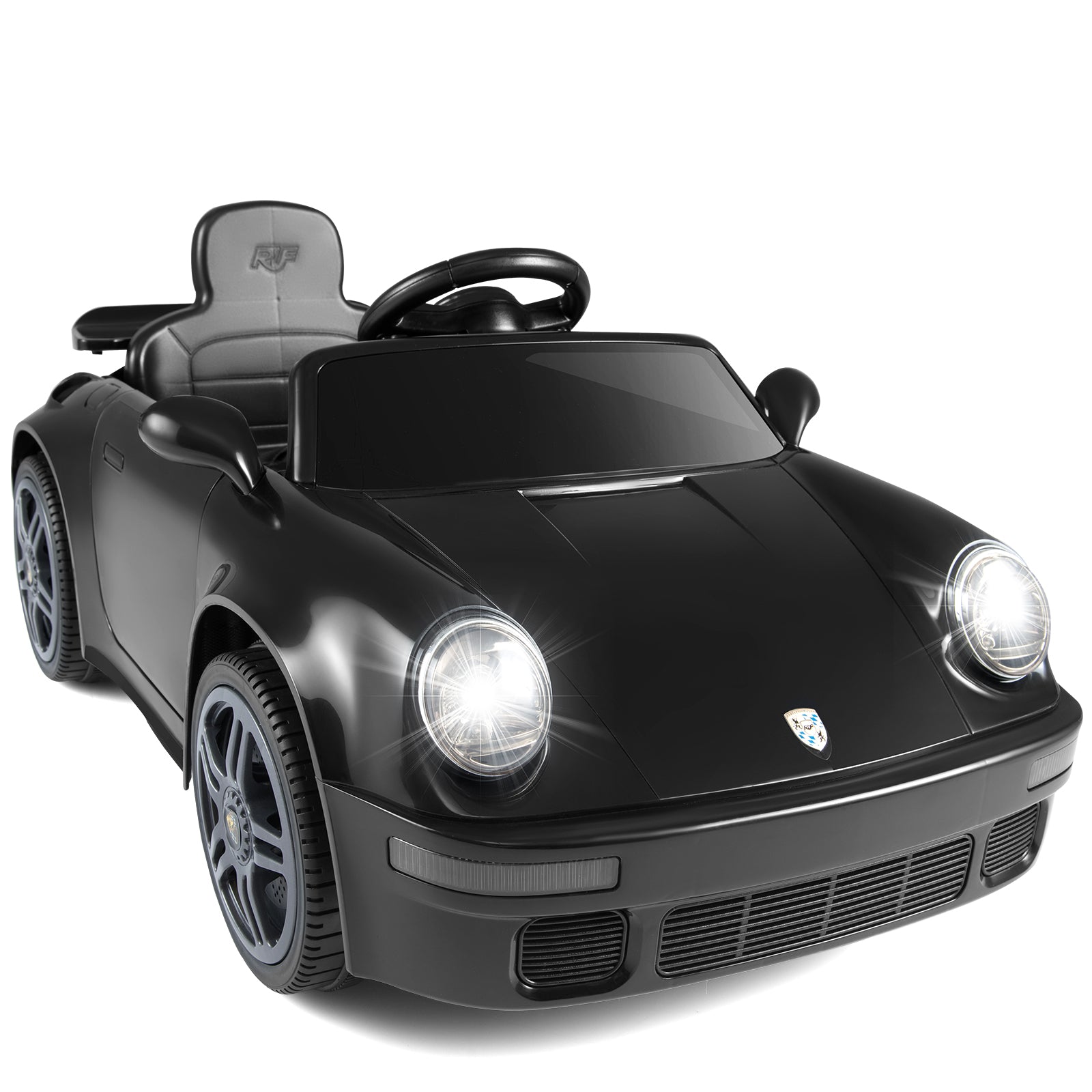 12V Electric Ride On Car Licensed RUF¬†CTR with Remote Control and Music-Black