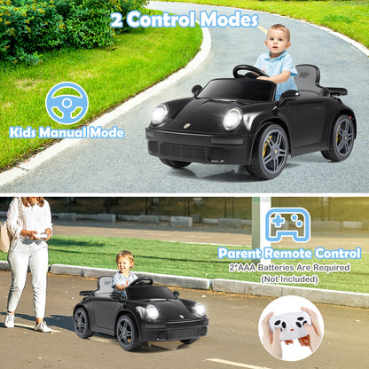 12V Electric Ride On Car Licensed RUF¬†CTR with Remote Control and Music-Black